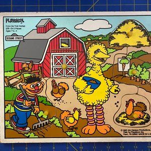 Fun on the Farm Wood Peg Puzzle